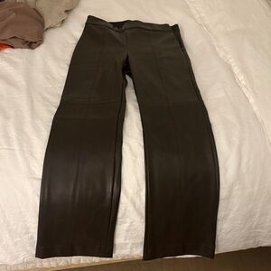 Ann Taylor Black Leather Pants